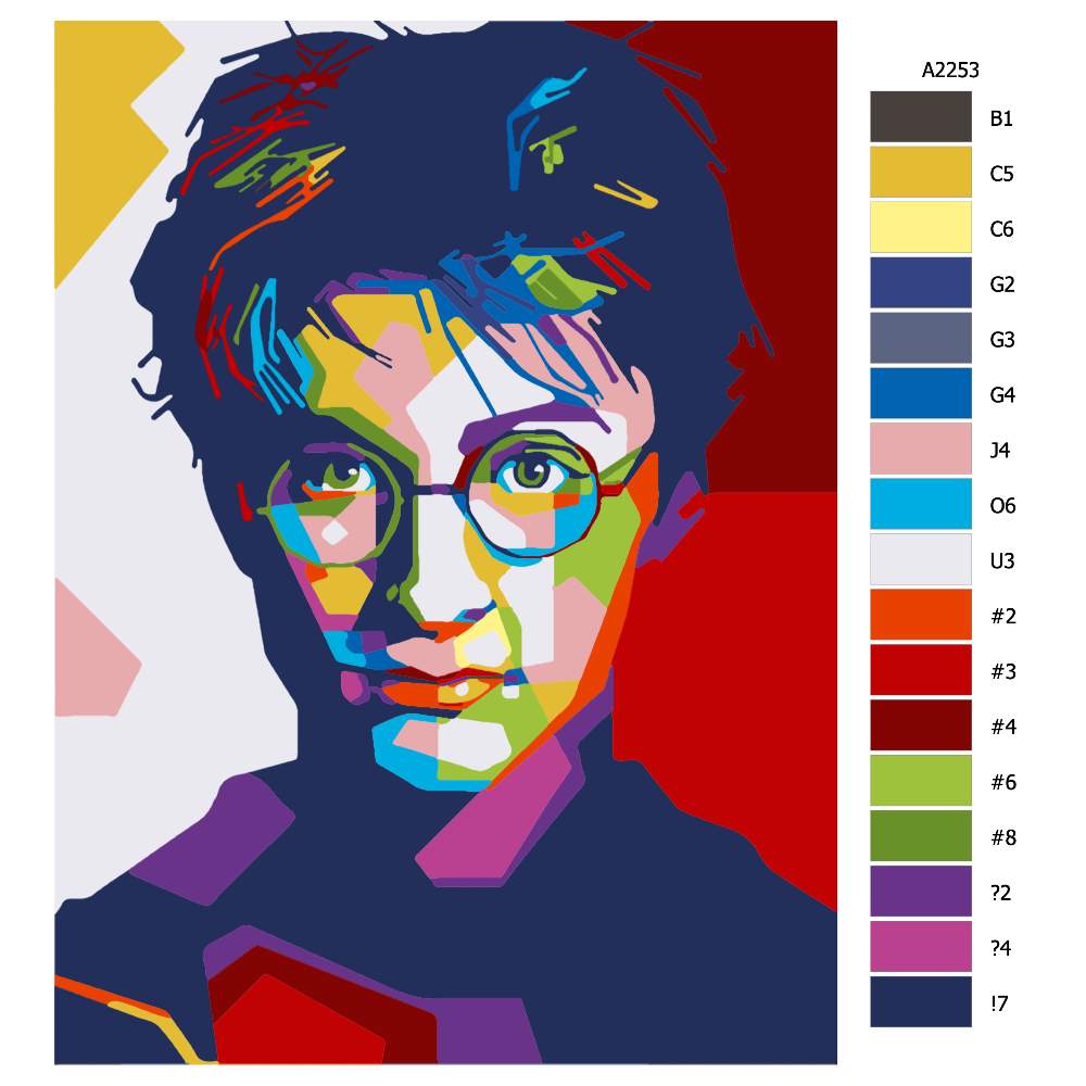 Návod pro malování podle čísel Harry Potter 03