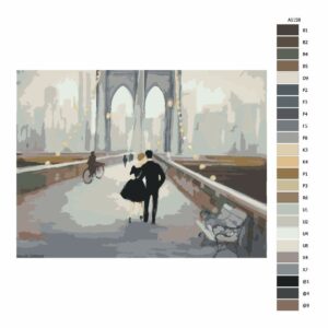 Pokyny na maľovanie podľa čísel Most v New Yorku