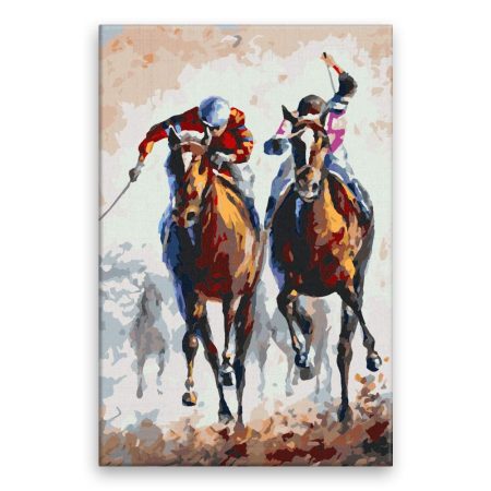 Maľovanie podľa čísel Žokej na koni