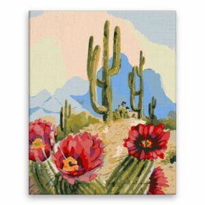Maľovanie podľa čísel Mexický kaktus