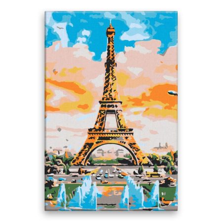 Maľovanie podľa čísel Eiffel Tower malba