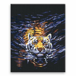 Maľovanie podľa čísel Plavající tygr