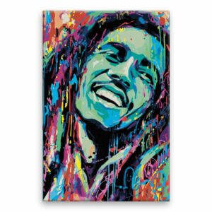 Maľovanie podľa čísel Bob Marley v barvách