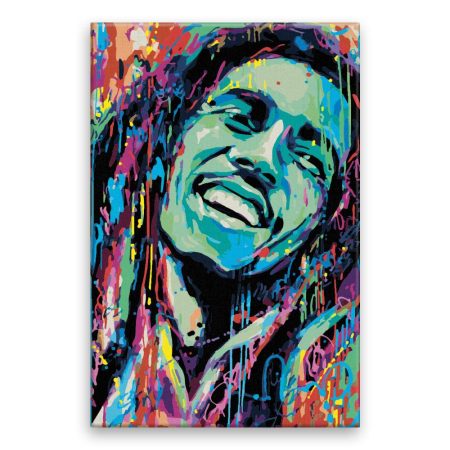 Maľovanie podľa čísel Bob Marley v barvách