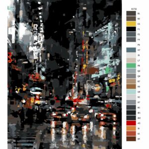 Pokyny na maľovanie podľa čísel New York City