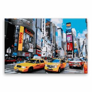 Maľovanie podľa čísel Times Square v New Yorku