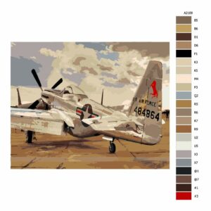 Pokyny na maľovanie podľa čísel Historické letadlo