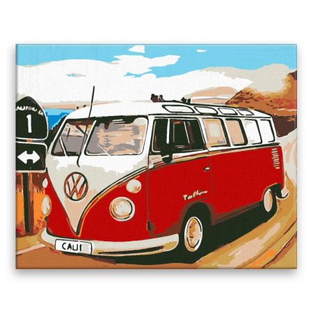 Maľovanie podľa čísel VW Califonský caravan