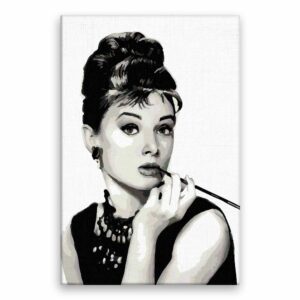 Maľovanie podľa čísel Audrey Hepburn 01