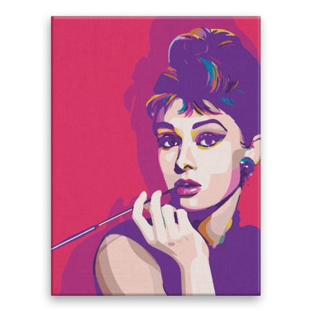Maľovanie podľa čísel Audrey Hepburn 02