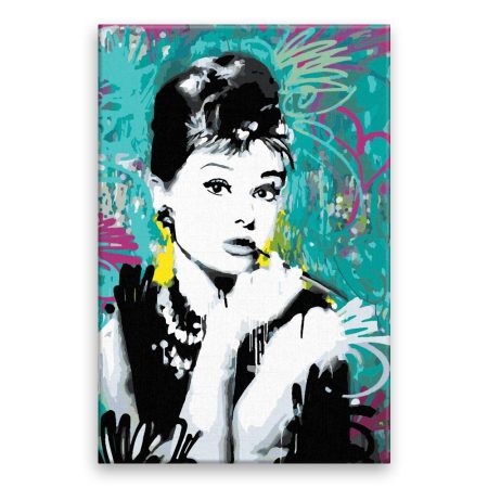 Maľovanie podľa čísel Audrey Hepburn 03