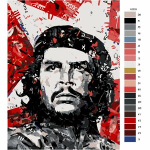 Pokyny na maľovanie podľa čísel Che Guevara 01