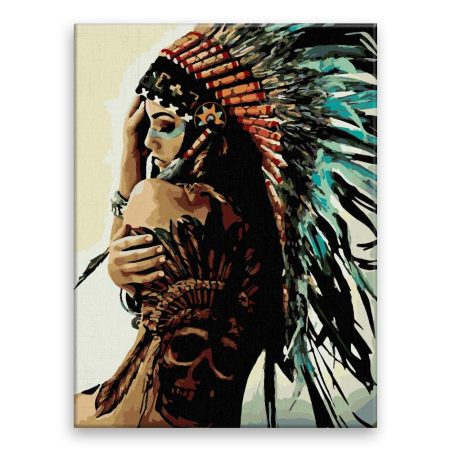 Maľovanie podľa čísel Indigenous Women 03