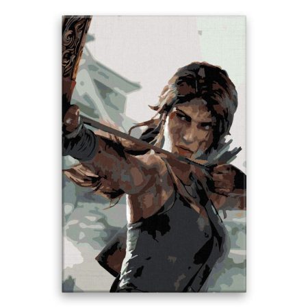 Maľovanie podľa čísel Lara Croft 01