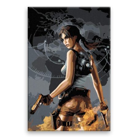 Maľovanie podľa čísel Lara Croft 03