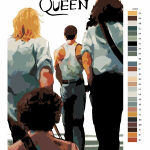 Pokyny na maľovanie podľa čísel Queen