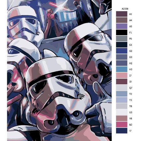 Pokyny na maľovanie podľa čísel Star Wars 02