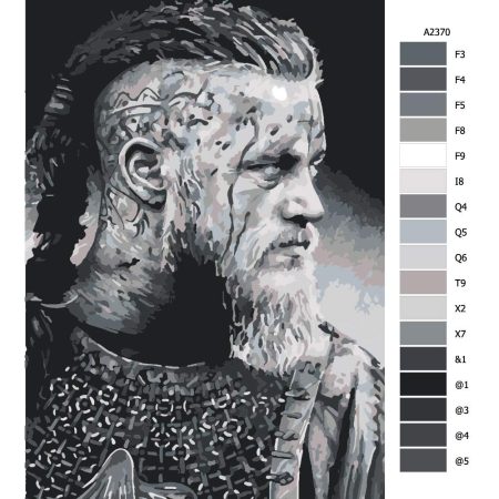 Pokyny na maľovanie podľa čísel Vikingové 01