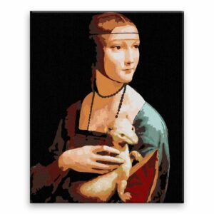 Maľovanie podľa čísel Dáma s hranostajem Leonardo da Vinci