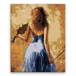 Maľovanie podľa čísel Virtuózka s houslemi
