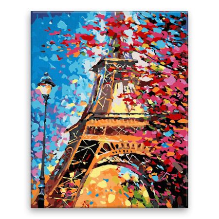 Maľovanie podľa čísel Barevná Eiffelova věž