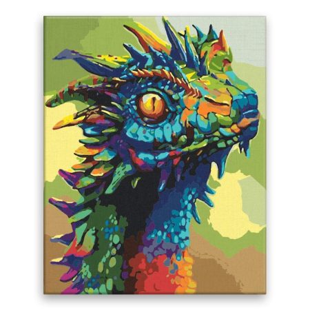 Maľovanie podľa čísel Barevný drak
