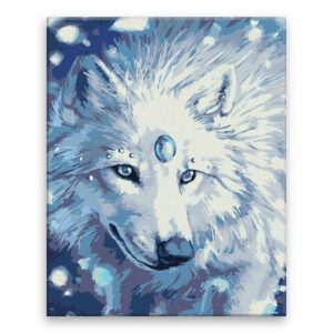 Maľovanie podľa čísel Magický vlk
