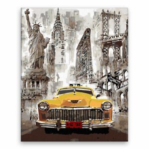Maľovanie podľa čísel Taxi v New Yorku