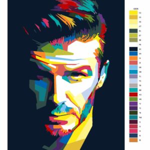 Pokyny na maľovanie podľa čísel David Beckham