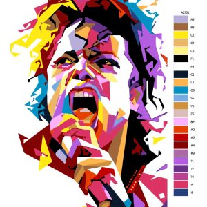 Návod pro malování podle čísel Michael Jackson 04