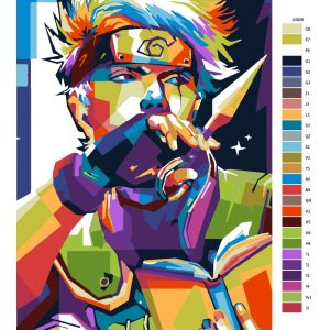 Návod pro malování podle čísel Anime Naruto 3