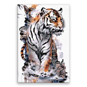 Malování podle čísel Tygr na břehu