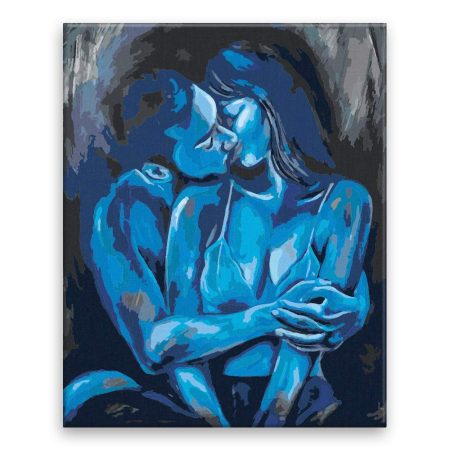 Malování podle čísel Romantika v modrém