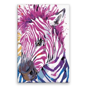 Malování podle čísel Barevná zebra