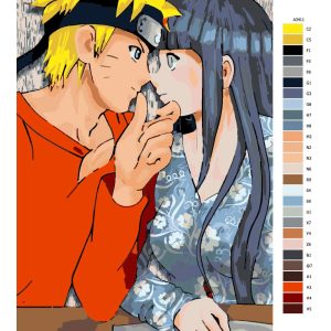 Návod pro malování podle čísel Anime 01