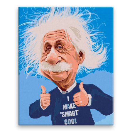 Malování podle čísel Cool Albert Einstein