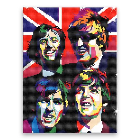 Diamantové malování The Beatles 02