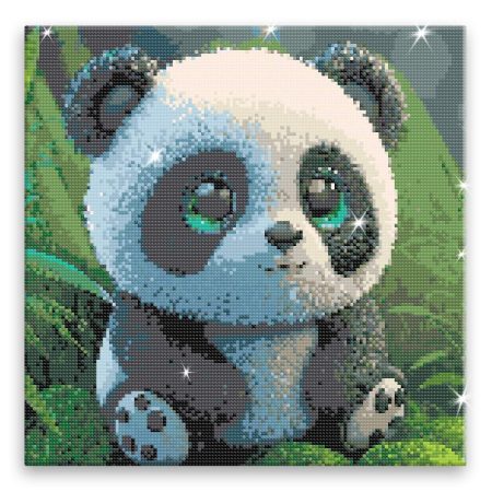 Diamantové malování Plyšová panda