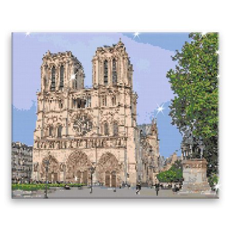 Diamantové malování Notre Dame 02