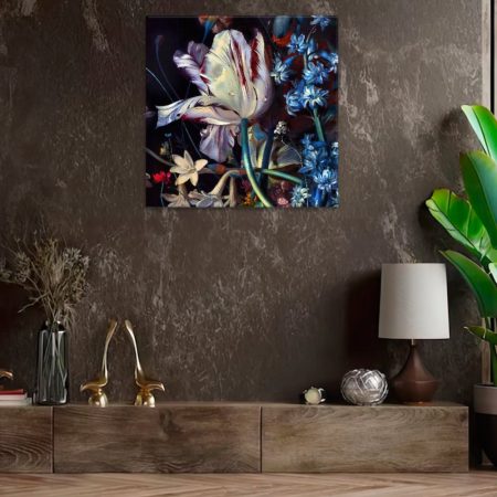 Obraz na plátne Orosený tulipan