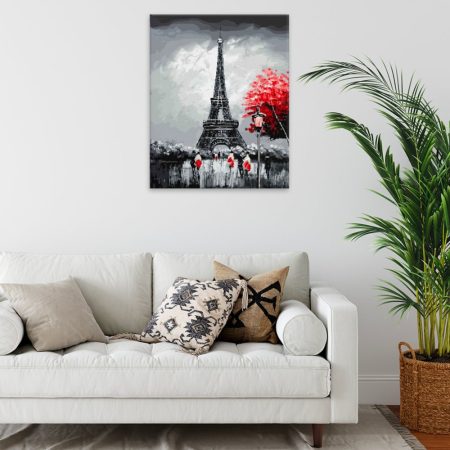 Obraz na plátne Eiffel Tower na podzim