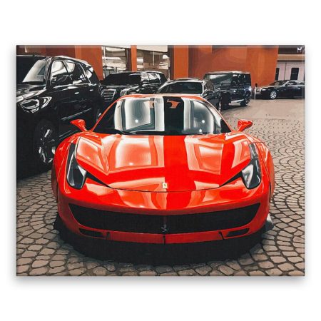 Fotoobraz na plátne Červené Ferrari