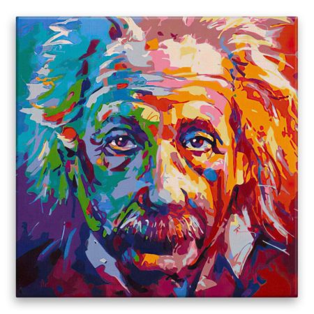 Fotoobraz na plátne Albert Einstein v barvách