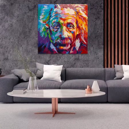 Obraz na plátne Albert Einstein v barvách