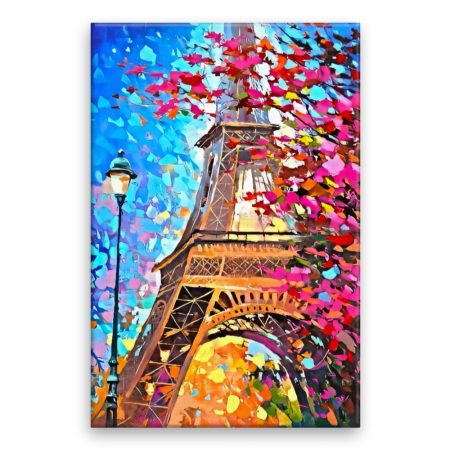 Fotoobraz na plátne Barevná Eiffelova věž