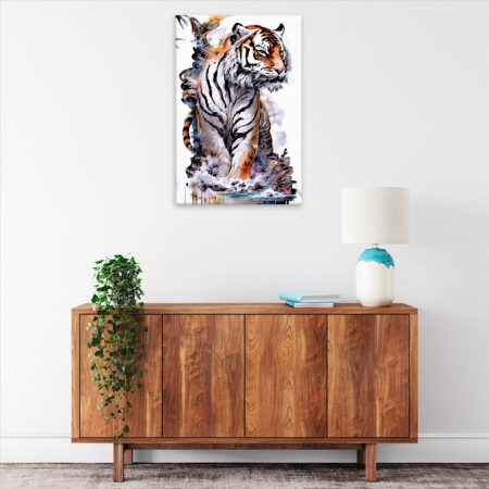 Obraz na plátne Tygr na břehu