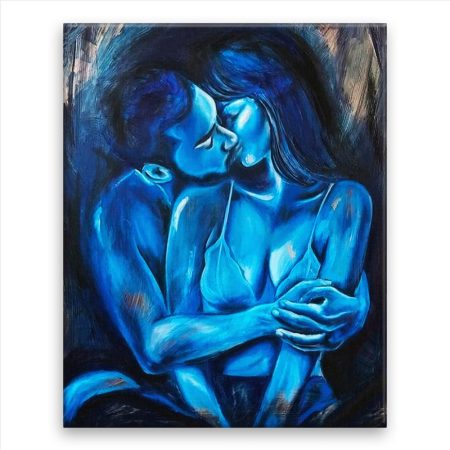 Fotoobraz na plátne Romantika v modrém