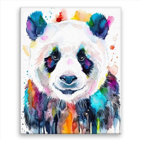 Fotoobraz na plátne Panda v barvách