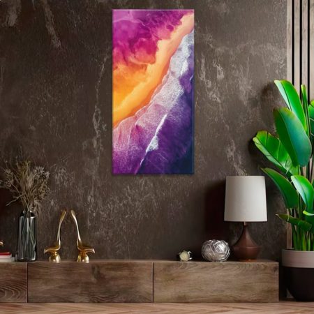 Obraz na plátne Růžovo fialový mramor