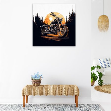 Obraz na plátne Harley Davidson na cestě